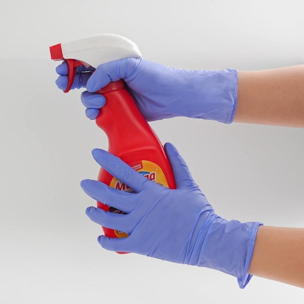 Disposable, Nitrile Gloves sized Small in Purple-Blue by FINITEX (100 Count)
